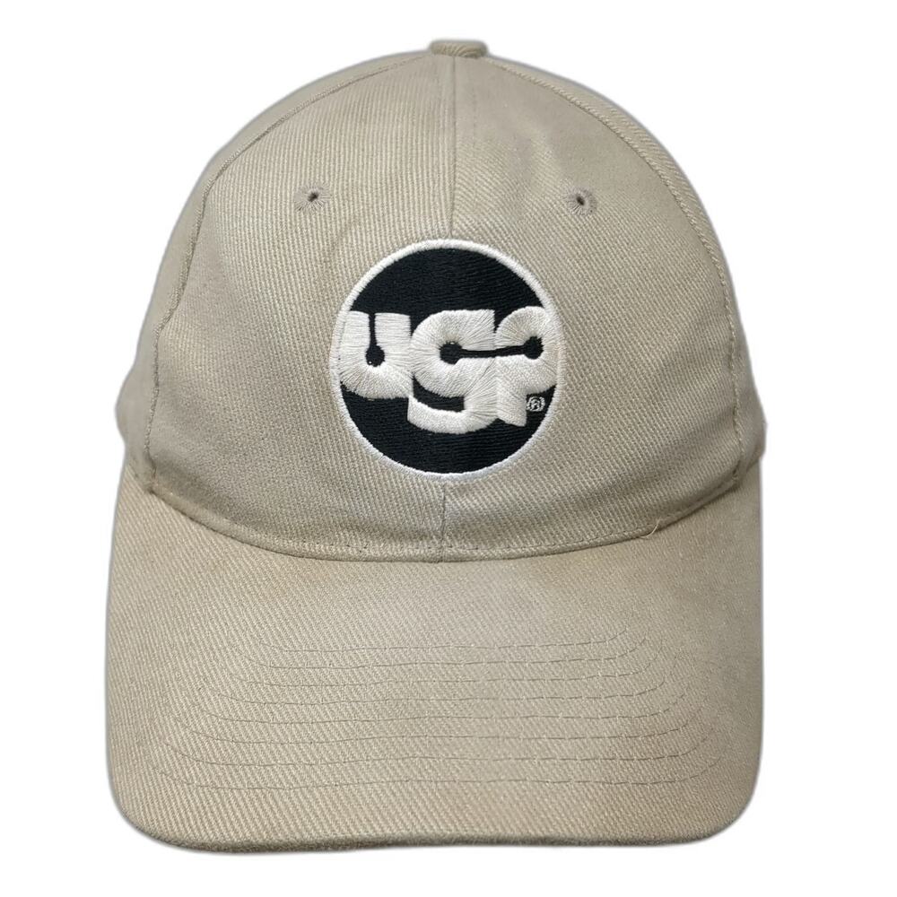 Mega Cap Baseball Cap Beige One Size UCP Logo Snapback 100% Cotton 6 Panel Hat